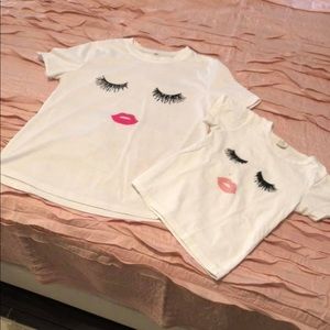 Mommy and me eyelash t-shirts